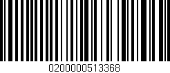 Código de barras (EAN, GTIN, SKU, ISBN): '0200000513368'