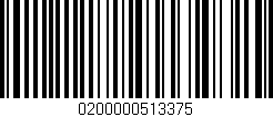 Código de barras (EAN, GTIN, SKU, ISBN): '0200000513375'