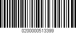 Código de barras (EAN, GTIN, SKU, ISBN): '0200000513399'