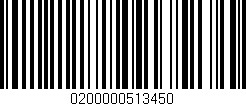 Código de barras (EAN, GTIN, SKU, ISBN): '0200000513450'