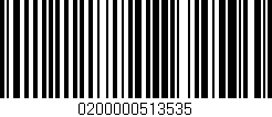 Código de barras (EAN, GTIN, SKU, ISBN): '0200000513535'