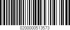Código de barras (EAN, GTIN, SKU, ISBN): '0200000513573'
