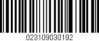 Código de barras (EAN, GTIN, SKU, ISBN): '023109030192'