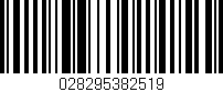 Código de barras (EAN, GTIN, SKU, ISBN): '028295382519'