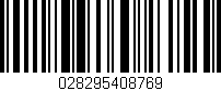 Código de barras (EAN, GTIN, SKU, ISBN): '028295408769'