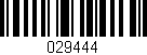 Código de barras (EAN, GTIN, SKU, ISBN): '029444'
