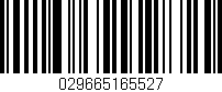 Código de barras (EAN, GTIN, SKU, ISBN): '029665165527'