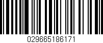 Código de barras (EAN, GTIN, SKU, ISBN): '029665186171'