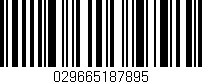 Código de barras (EAN, GTIN, SKU, ISBN): '029665187895'