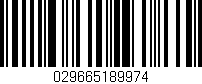 Código de barras (EAN, GTIN, SKU, ISBN): '029665189974'