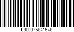 Código de barras (EAN, GTIN, SKU, ISBN): '0300975841548'