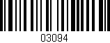 Código de barras (EAN, GTIN, SKU, ISBN): '03094'