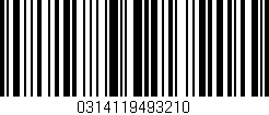 Código de barras (EAN, GTIN, SKU, ISBN): '0314119493210'