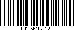 Código de barras (EAN, GTIN, SKU, ISBN): '0319561042221'