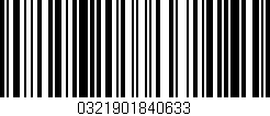 Código de barras (EAN, GTIN, SKU, ISBN): '0321901840633'