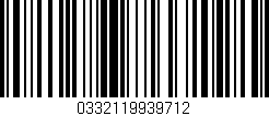 Código de barras (EAN, GTIN, SKU, ISBN): '0332119939712'