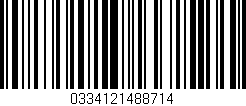 Código de barras (EAN, GTIN, SKU, ISBN): '0334121488714'