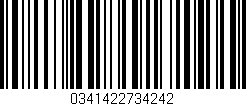 Código de barras (EAN, GTIN, SKU, ISBN): '0341422734242'