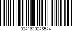 Código de barras (EAN, GTIN, SKU, ISBN): '0341630246544'