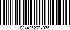 Código de barras (EAN, GTIN, SKU, ISBN): '0344262974076'