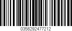 Código de barras (EAN, GTIN, SKU, ISBN): '0356292477212'