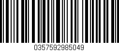 Código de barras (EAN, GTIN, SKU, ISBN): '0357592985049'