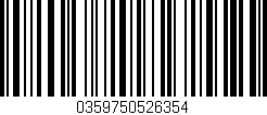 Código de barras (EAN, GTIN, SKU, ISBN): '0359750526354'