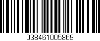 Código de barras (EAN, GTIN, SKU, ISBN): '038461005869'