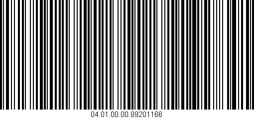 Código de barras (EAN, GTIN, SKU, ISBN): '04.01.00.00.89201166'