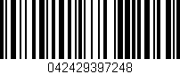 Código de barras (EAN, GTIN, SKU, ISBN): '042429397248'