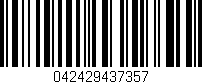 Código de barras (EAN, GTIN, SKU, ISBN): '042429437357'