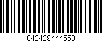 Código de barras (EAN, GTIN, SKU, ISBN): '042429444553'