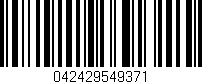 Código de barras (EAN, GTIN, SKU, ISBN): '042429549371'