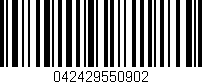 Código de barras (EAN, GTIN, SKU, ISBN): '042429550902'