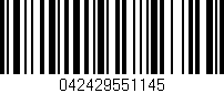 Código de barras (EAN, GTIN, SKU, ISBN): '042429551145'