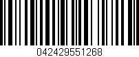Código de barras (EAN, GTIN, SKU, ISBN): '042429551268'