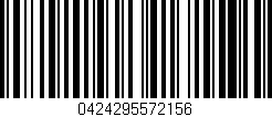 Código de barras (EAN, GTIN, SKU, ISBN): '0424295572156'