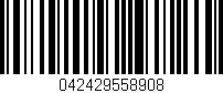 Código de barras (EAN, GTIN, SKU, ISBN): '042429558908'