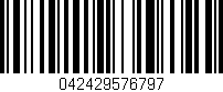 Código de barras (EAN, GTIN, SKU, ISBN): '042429576797'