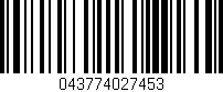 Código de barras (EAN, GTIN, SKU, ISBN): '043774027453'