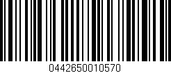 Código de barras (EAN, GTIN, SKU, ISBN): '0442650010570'