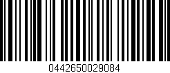 Código de barras (EAN, GTIN, SKU, ISBN): '0442650029084'