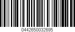 Código de barras (EAN, GTIN, SKU, ISBN): '0442650032695'