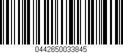Código de barras (EAN, GTIN, SKU, ISBN): '0442650033845'