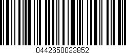 Código de barras (EAN, GTIN, SKU, ISBN): '0442650033852'