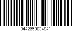 Código de barras (EAN, GTIN, SKU, ISBN): '0442650034941'