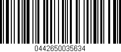 Código de barras (EAN, GTIN, SKU, ISBN): '0442650035634'