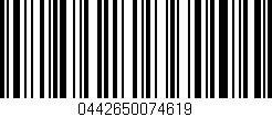 Código de barras (EAN, GTIN, SKU, ISBN): '0442650074619'