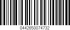 Código de barras (EAN, GTIN, SKU, ISBN): '0442650074732'