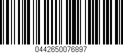 Código de barras (EAN, GTIN, SKU, ISBN): '0442650076897'